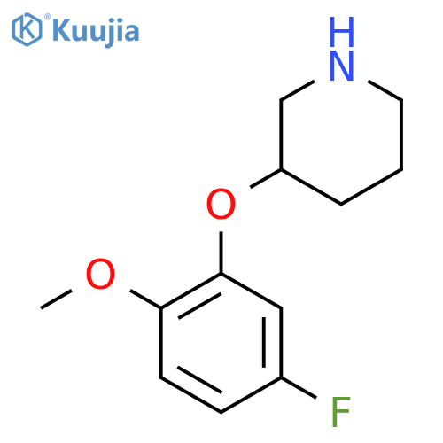 3-(5-fluoro-2-methoxyphenoxy)piperidine structure
