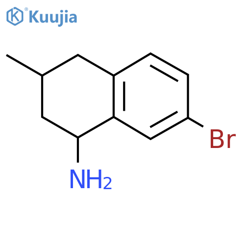 7-Bromo-3-methyl-1,2,3,4-tetrahydronaphthalen-1-amine structure