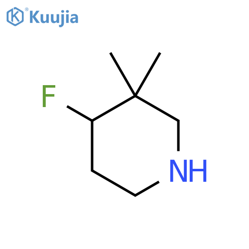 4-Fluoro-3,3-dimethylpiperidine structure