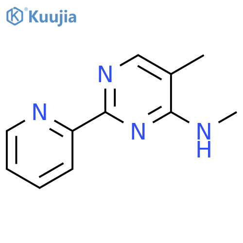 4-Pyrimidinamine, N,5-dimethyl-2-(2-pyridinyl)- structure