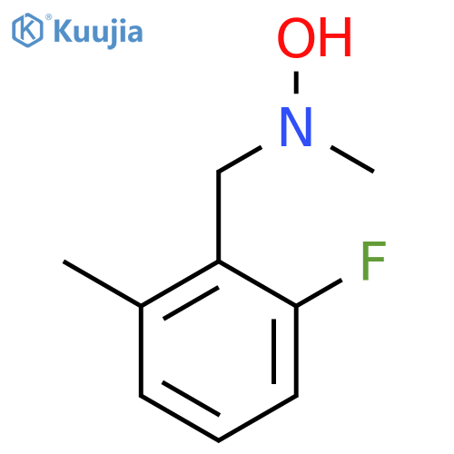 N-(2-fluoro-6-methylphenyl)methyl-N-methylhydroxylamine structure