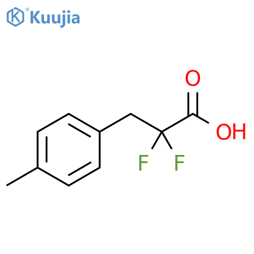 Benzenepropanoic acid, α,α-difluoro-4-methyl- structure