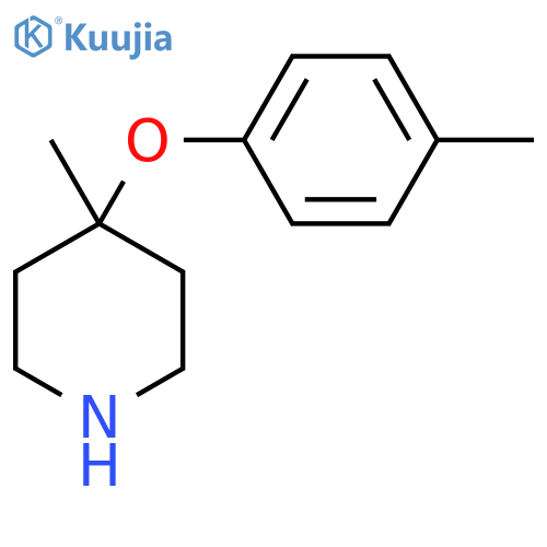 4-Methyl-4-(4-methylphenoxy)piperidine structure