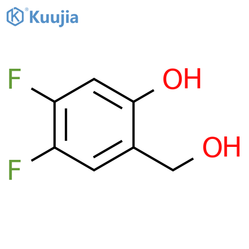 4,5-Difluoro-2-hydroxybenzylalcohol structure