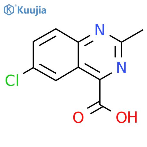 6-Chloro-2-methylquinazoline-4-carboxylic acid structure