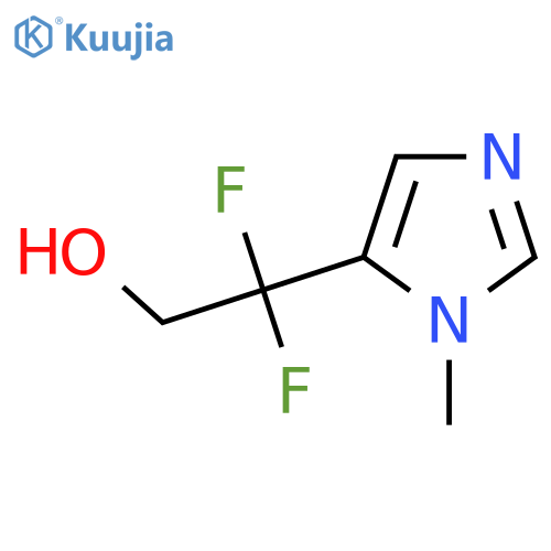 2,2-difluoro-2-(1-methyl-1H-imidazol-5-yl)ethan-1-ol structure
