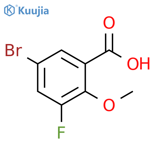 5-bromo-3-fluoro-2-methoxybenzoic acid structure