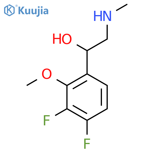 1-(3,4-difluoro-2-methoxyphenyl)-2-(methylamino)ethan-1-ol structure