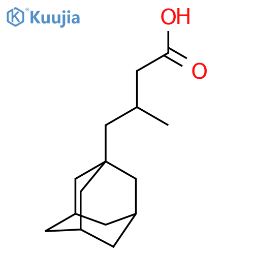 4-(adamantan-1-yl)-3-methylbutanoic acid structure