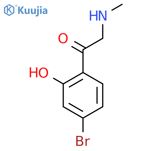 1-(4-bromo-2-hydroxyphenyl)-2-(methylamino)ethan-1-one structure