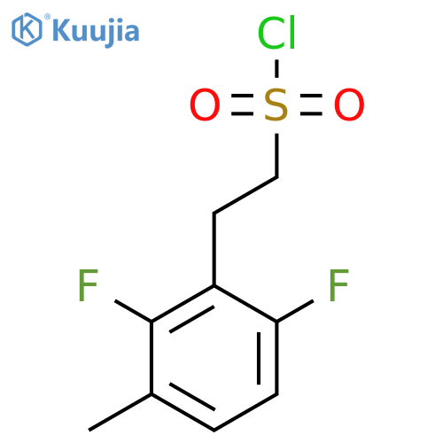 2-(2,6-Difluoro-3-methylphenyl)ethane-1-sulfonyl chloride structure