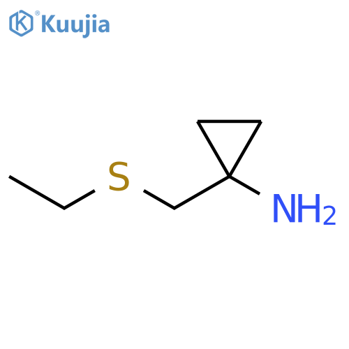 1-(Ethylsulfanylmethyl)cyclopropanamine structure