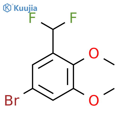5-Bromo-1-(difluoromethyl)-2,3-dimethoxybenzene structure