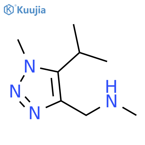 methyl({1-methyl-5-(propan-2-yl)-1H-1,2,3-triazol-4-ylmethyl})amine structure