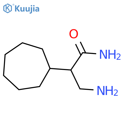 Cycloheptaneacetamide, α-(aminomethyl)- structure