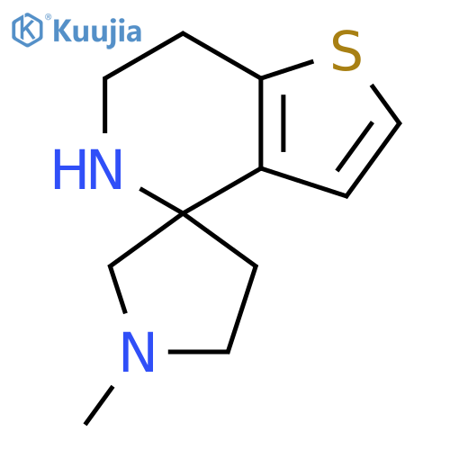 1-Methyl-6',7'-dihydro-5'H-spiro[pyrrolidine-3,4'-thieno[3,2-c]pyridine] structure