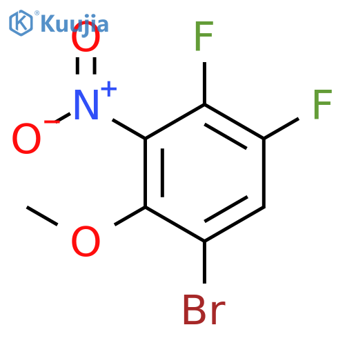 1-bromo-4,5-difluoro-2-methoxy-3-nitrobenzene structure