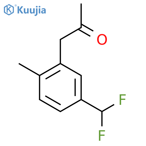 1-(5-(Difluoromethyl)-2-methylphenyl)propan-2-one structure