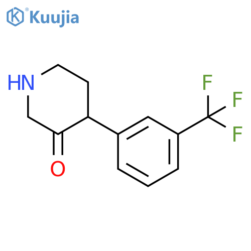 4-3-(trifluoromethyl)phenylpiperidin-3-one structure