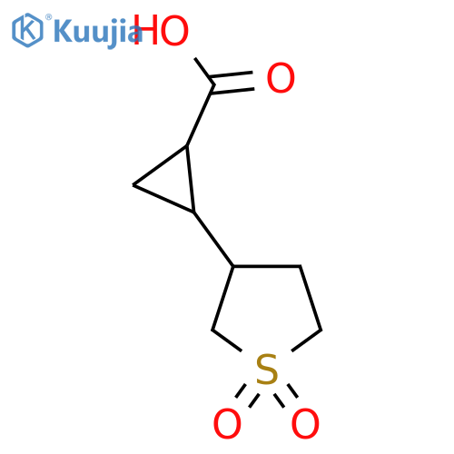 2-(1,1-dioxo-1lambda6-thiolan-3-yl)cyclopropane-1-carboxylic acid structure