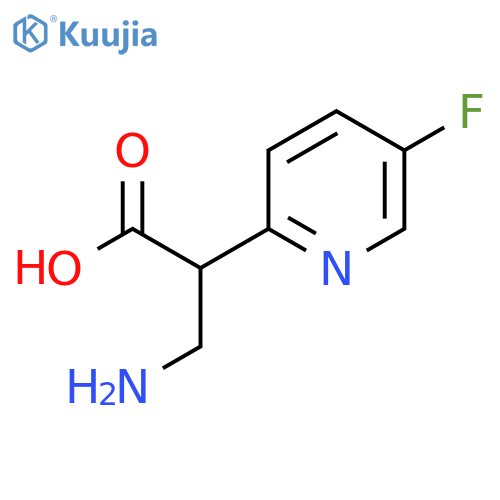 3-Amino-2-(5-fluoropyridin-2-yl)propanoic acid structure