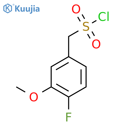 (4-Fluoro-3-methoxyphenyl)methanesulfonyl chloride structure