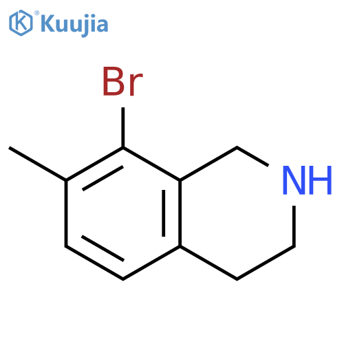 Isoquinoline, 8-bromo-1,2,3,4-tetrahydro-7-methyl- structure