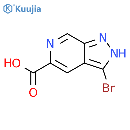3-Bromo-1H-pyrazolo[3,4-c]pyridine-5-carboxylic acid structure