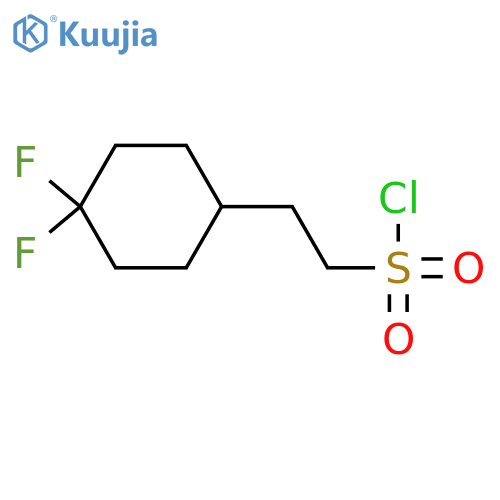 2-(4,4-Difluorocyclohexyl)ethane-1-sulfonyl chloride structure