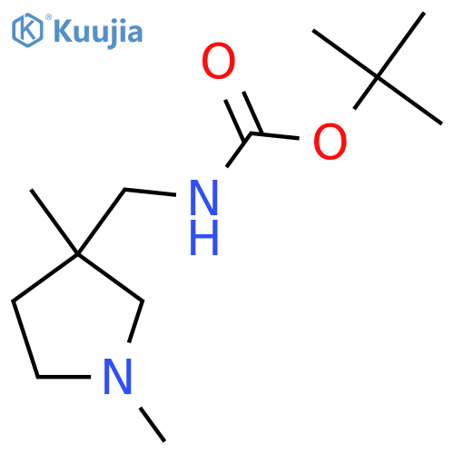tert-butyl N-[(1,3-dimethylpyrrolidin-3-yl)methyl]carbamate structure