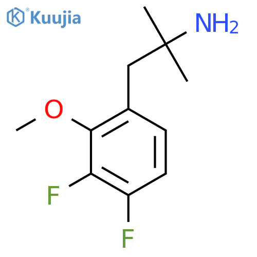 1-(3,4-Difluoro-2-methoxyphenyl)-2-methylpropan-2-amine structure