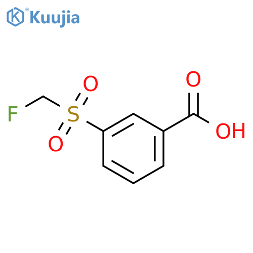 3-fluoromethanesulfonylbenzoic acid structure