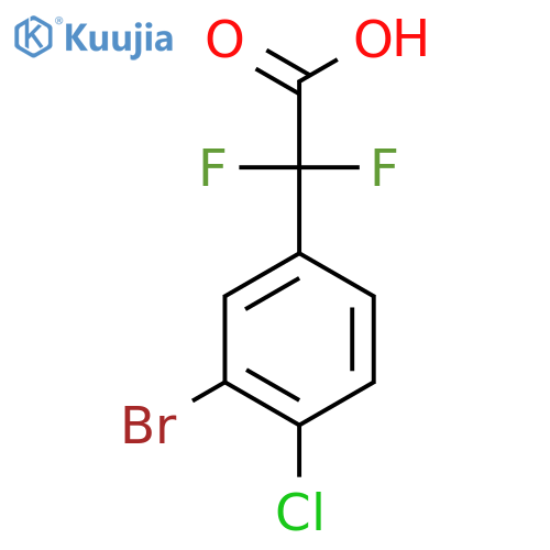 2-(3-bromo-4-chlorophenyl)-2,2-difluoroacetic acid structure