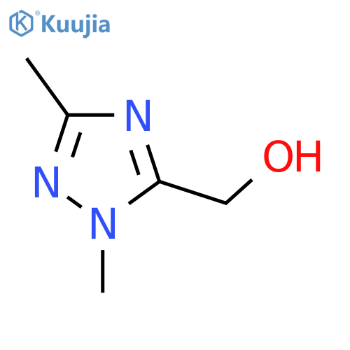 (2,5-Dimethyl-1,2,4-triazol-3-yl)methanol structure