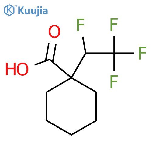 1-(1,2,2,2-tetrafluoroethyl)cyclohexane-1-carboxylic acid structure