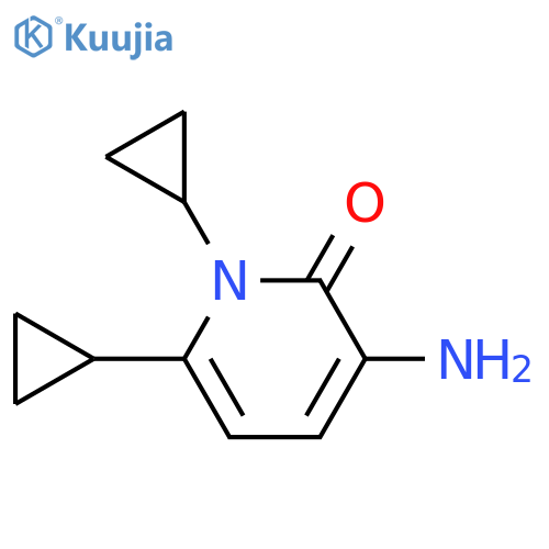 3-Amino-1,6-dicyclopropyl-1,2-dihydropyridin-2-one structure