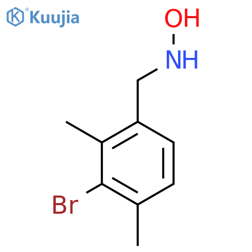 N-(3-bromo-2,4-dimethylphenyl)methylhydroxylamine structure
