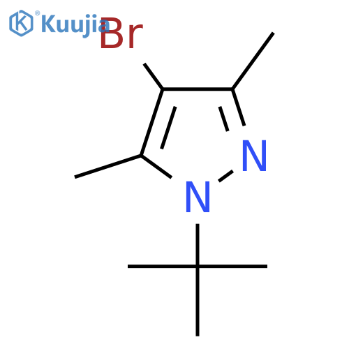 4-Bromo-1-tert-butyl-3,5-dimethyl-1H-pyrazole structure