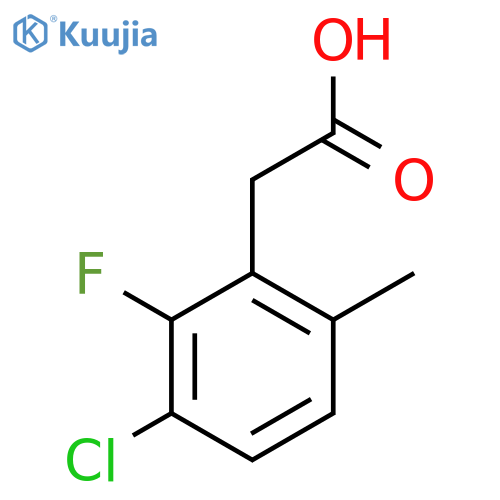 3-Chloro-2-fluoro-6-methylphenylacetic acid structure