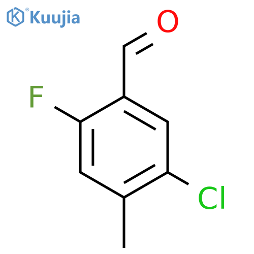 5-Chloro-2-fluoro-4-methylbenzaldehyde structure
