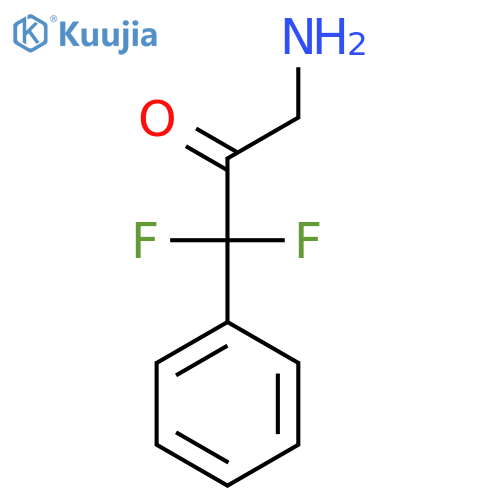 3-Amino-1,1-difluoro-1-phenylpropan-2-one structure