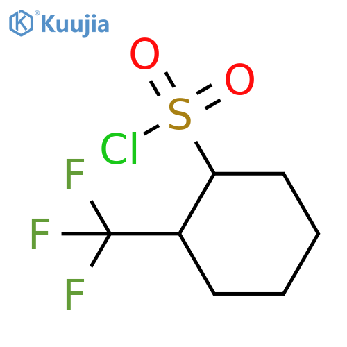 2-(Trifluoromethyl)cyclohexane-1-sulfonyl chloride structure