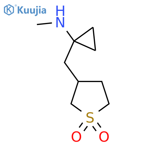 3-{[1-(Methylamino)cyclopropyl]methyl}-1lambda6-thiolane-1,1-dione structure