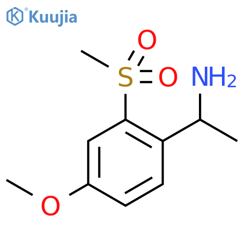 Benzenemethanamine, 4-methoxy-α-methyl-2-(methylsulfonyl)- structure