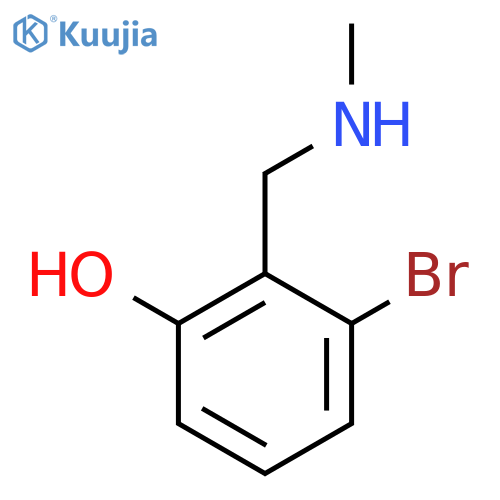 3-Bromo-2-[(methylamino)methyl]phenol structure