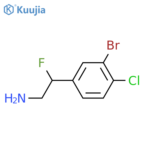 2-(3-bromo-4-chlorophenyl)-2-fluoroethan-1-amine structure