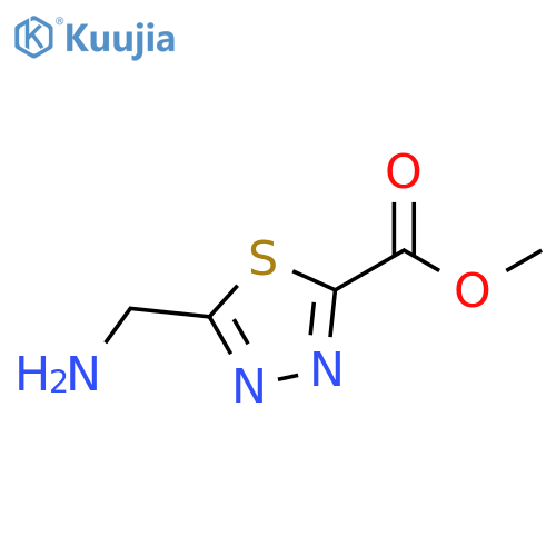Methyl 5-(aminomethyl)-1,3,4-thiadiazole-2-carboxylate structure