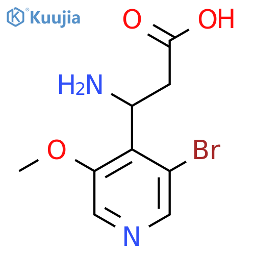 3-amino-3-(3-bromo-5-methoxypyridin-4-yl)propanoic acid structure