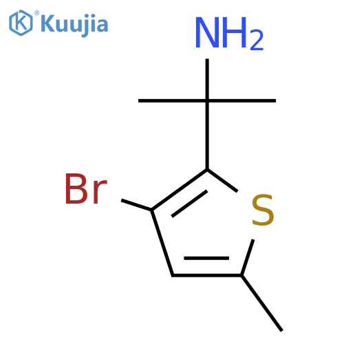 2-(3-bromo-5-methylthiophen-2-yl)propan-2-amine structure