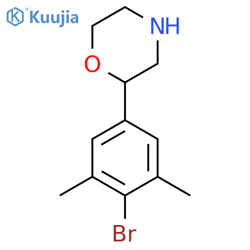 2-(4-bromo-3,5-dimethylphenyl)morpholine structure